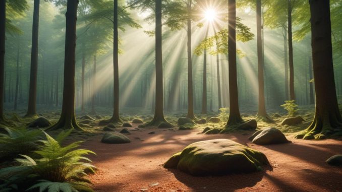 Äventyr i skogen illustration