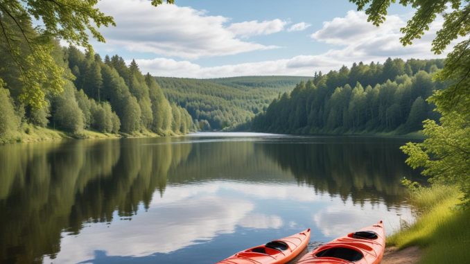 Kajakäventyr i Sundsvall – upptäck naturen på vattnet! illustration