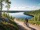 Upptäck härliga mountainbikevägar i Stockholm illustration