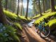 Cykla mountainbike – upptäck naturens äventyr på två hjul! illustration
