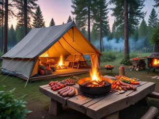 Mumsiga måltider i tältsammanhang – tips för campingmat illustration