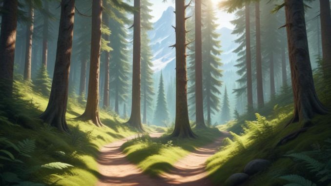 Ströva ut i naturen – upptäck glädjen! illustration