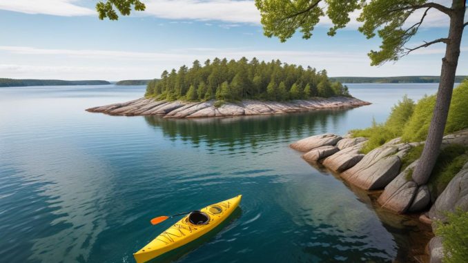 Upptäck magiska paddelturer med kajak i Värmdö illustration