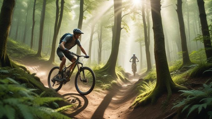 Upptäck spänningen med MTB i naturen! illustration