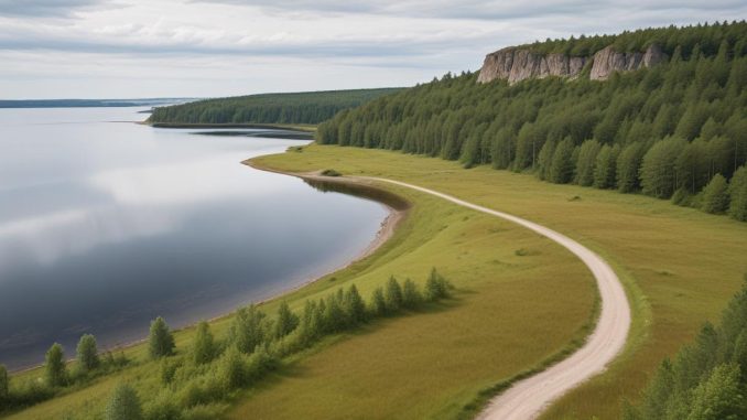Upptäck vandringslederna på Kinnekulle med karta! illustration