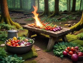 Laga mat i skogen med barnen – ett roligt äventyr! illustration